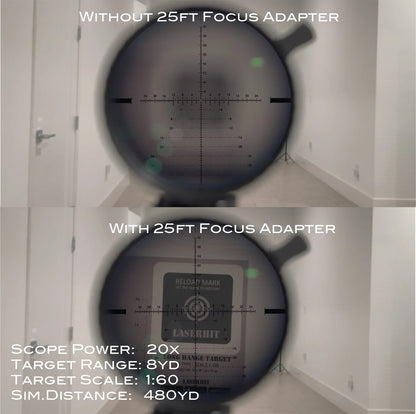 LaserHIT 37mm 25ft Rifle Scope Focus Adapter